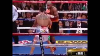 FLOYD MAYWEATHER VS VICTOR ORTIZ HIGHLIGHTS HEADBUTT AND KO