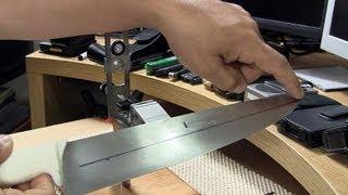 How To Setup A Large Kitchen Knife In The KME