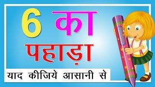 6 Ka Pahada | 6 का पहाड़ा | Learn Table of 6 in Hindi | Hindi Rhymes For Kids | March 2020