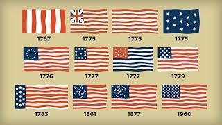 Evolution of American Flags