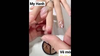 Cách vẽ móng tay đơn giản   