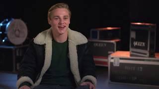 BOHEMIAN RHAPSODY "Roger Taylor" Ben Hardy Behind The Scenes Interview