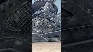 How to clean black cat Jordan 4’s‍⬛ with Shoelada #shoedoc #shoelada #fz150 #150bucks #jordan4