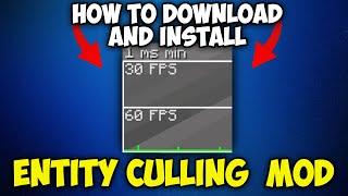 How to Download and Install Entity Culling Mod for Minecraft 1.21.4