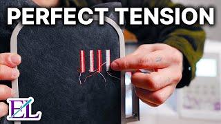 How to Set your Machine Embroidery Tension | Embroidery for Beginners