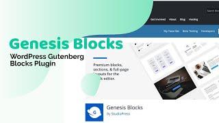 Genesis Blocks - A Free Gutenberg Blocks Plugin From StudioPress