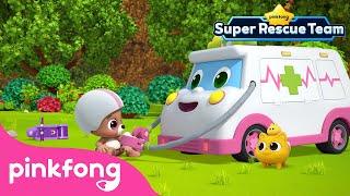 Super-Duper Ambulance | Call Me  When you're Sick! | @SuperRescueTeam  | Pinkfong Baby Shark