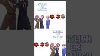 English or Spanish 2 #countryballs