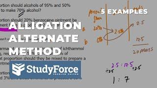 Alligation Alternate Method (Example Calculations)