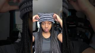 Crochet beanie tutorial #crochetpattern #crochetproject #crochettutorial #crochetbeanie #catbeanie