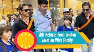 Shahrukh Khan Returns From London Vacation With Family | Shahrukh Khan Spotted