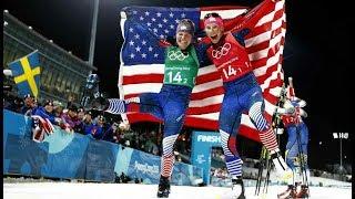 Kikkan Randall and Jessie Diggins win gold medal | Winter Olympics 2018