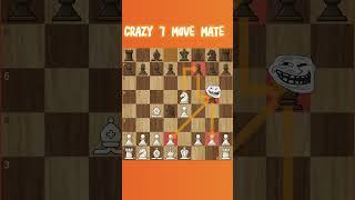 CRAZY 7 MOVE MATE!  #chesstraps #chesstactics #chess #games #viralshort #shorts #foryou #viralvideo