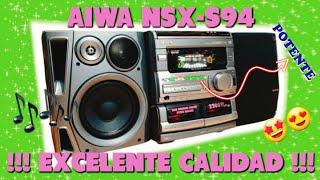 UN GRAN MINICOMPONENTE‼️ Aiwa NSX-S94‼️ test de SONIDO en LUGAR CERRADO #265 