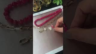 Бижутерия своими руками. Колье из бусин. Модные украшения. #jewelry #handmade #diy #necklace