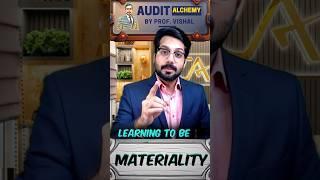 Importance of Materiality in #caexams  #ca #StudyTime #SmartLearning #QuickLearn  #ca #EduShorts