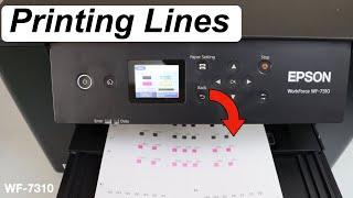 Epson WF 7310 Printing Lines (Vertical or Horizontal) Fix in 2 Steps !