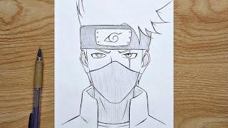 How to draw Kakashi Hatake | Kakashi step by step | easy anime tutorial