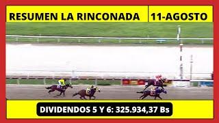 RESUMEN COMPLETO  LA RINCONADA INH hoy Domingo 11 de AGOSTO 2024