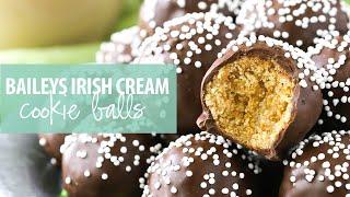 No Bake Baileys Irish Cream Cookie Balls