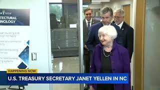 Treasury Secretary Janet Yellen visits Wake Tech with Governor Cooper