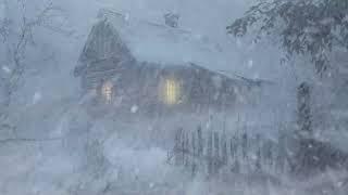 Blustering Blizzard Sounds & Whirling Snowstorm Noises | Extreme Winter Storm & Gusty Wind to Sleep