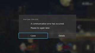 Nintendo Switch - A communication error has occurred. (Error Code: 2306-0332)