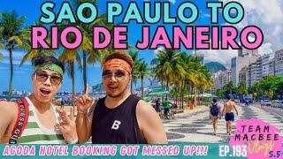 Bus Travel from Sao Paulo to RIO DE JANEIRO in Brazil (and how our hotel booking got messed up)