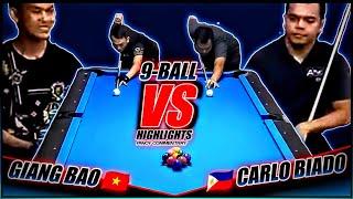 CARLO BIADO VS VIETNAMESE POOL PLAYER, 9-BALL POOL - PINOY COMMENTARY