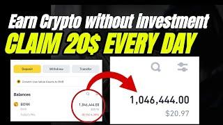 Earn crypto without investment | CLAIM 20$ EVERY SINGLE DAY FROM THIS APP| MAKE MONEY ONLINE