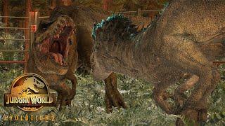 INDOMINUS REX (Lux) VS REXY (Dominion) | Jurassic World Evolution 2