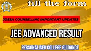 Personalised Counselling ||JEE Advanced 2023 result || Jossa Counselling 2023 Registration ||VMVerma