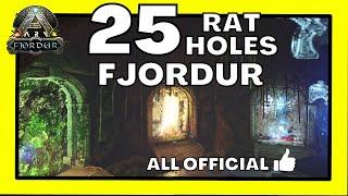 [ARK] 25 BUILDABLE Rat Holes on FJORDUR (All work on Official)