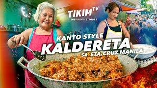Kanto Style Pork CALDERETA sa Sta. Cruz Manila | Aling Wilma's Eatery Story | TIKIM TV