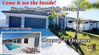 Discover the Staged Model Pool Home in Cape Coral