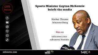 Sports Minister Gayton McKenzie media briefing on 100 days in office