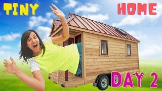 We Lived in a TINY HOME for a DAY CHALLENGE 