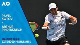 Pavel Kotov v Arthur Rinderknech Extended Highlights | Australian Open 2024 First Round