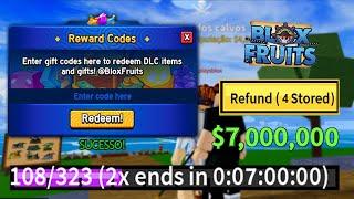 NOVOS CÓDIGOS +34 CÓDIGOS DE 2X XP BELI E RESET NO BLOX FRUITS 2025 - blox fruit codes...