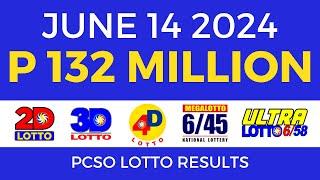 Lotto Result Today 9pm June 14 2024 | PCSO Complete