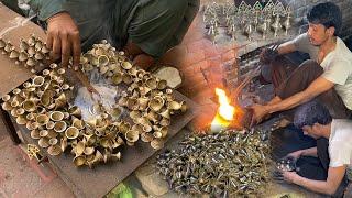 How Brass Surma Dani is Made in the Factory | Brass Pot for Surma Kajal Storing Crafted Eyeliner Pot