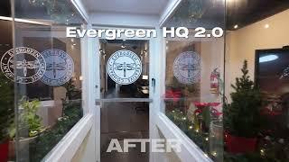Evergreen Creative Company HQ 2.0 Before and After Downtown Dothan renovation of the studio space.