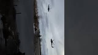 Russian MI28 And KA50 Combat Helicopters Dancing Together