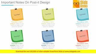 Important Notes On Post It Design Ppt Powerpoint Presentation Templates