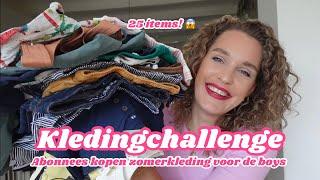 ABONNEES KOPEN OUTFITS VOOR DE JONGENS! Kledingchallenge #1 van 2024  ZOVEEL LEUKS! Zeg maar Fem |