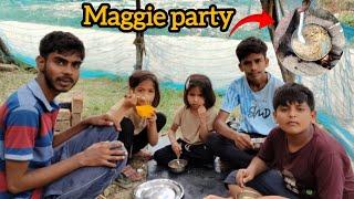 पहली बार मैगी बनाएं || Maggie party Vlogs 