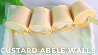 CREAMY AND EASY CUSTARD ICE CREAM | GHANAIAN CUSTARD ICE CREAM RECIPE |  ABELE WALLS