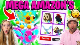Trading Only The MEGA DIAMOND AMAZON and MEGA OCELOT in Roblox Adopt Me! 