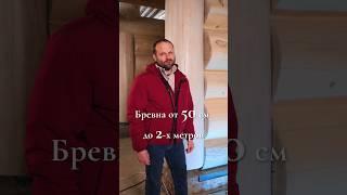 КАКИЕ ПЛЮСЫ И МИНУСЫ СРУБА БОЛЬШОГО ДИАМЕТРА? #сруб #рубленныйдом #деревянныйдом