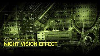 Military Drone/Night Vision Effect - Davinci Resolve Tutorial